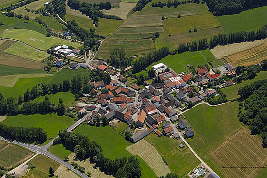Untersteinach aus der Vogelperspektive